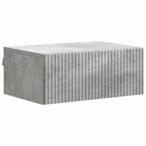 Stenski nočni omarici Betonsko siva 49 x 34,5 x 20 cm