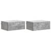 vidaXL Seinale kinnitatav &ouml;&ouml;tis 2 tk Betoonhall 49 x 34,5 x 20 cm