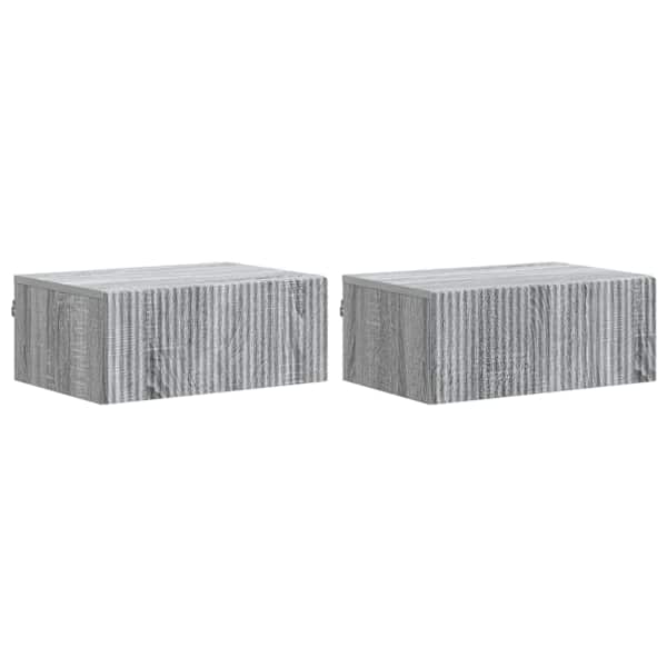 vidaXL Seinale kinnitatav &ouml;&ouml;tis 2 tk Hall Sonoma 49 x 34,5 x 20 cm