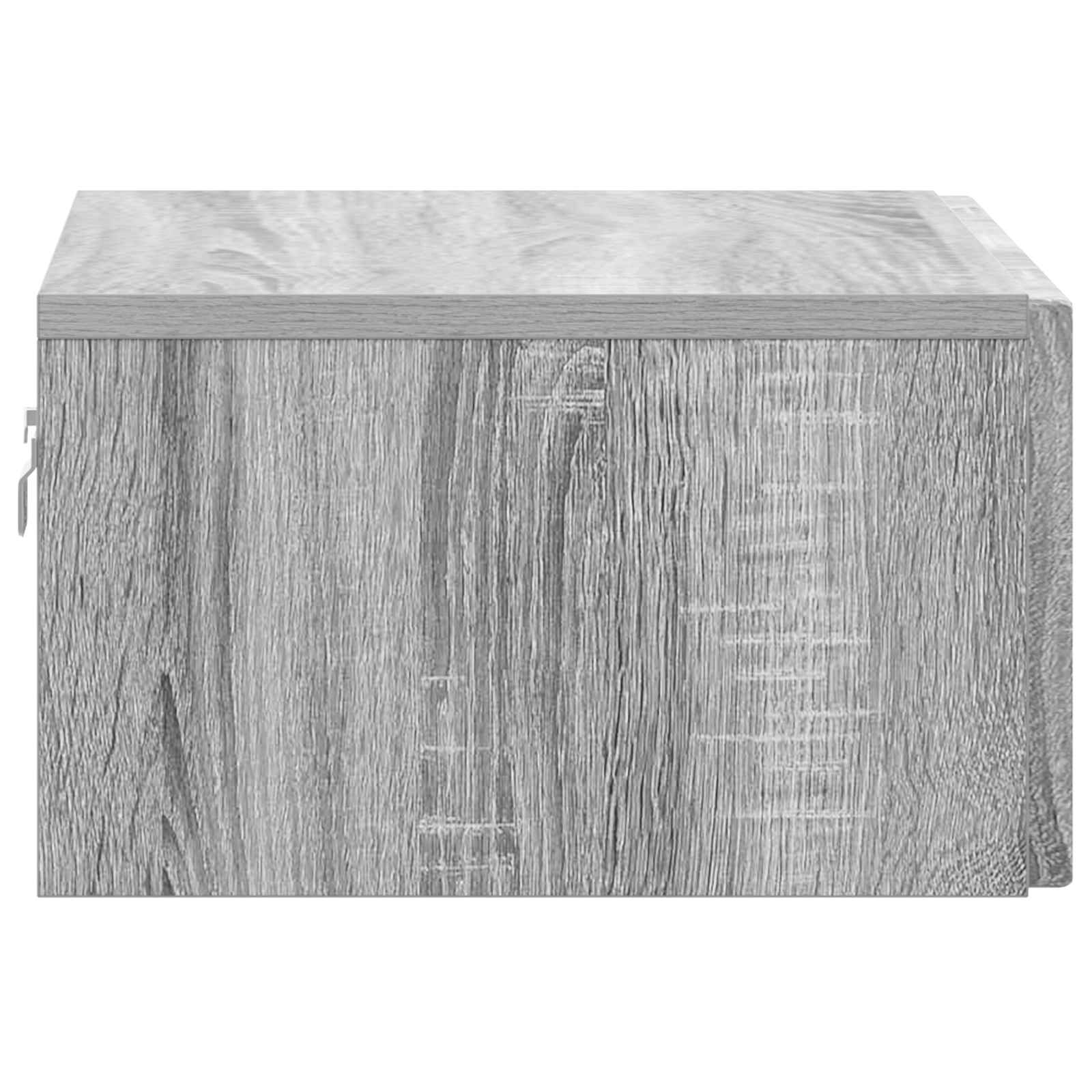 Stenski nočni omarici 2 pcs Siva Sonoma 49 x 34,5 x 20 cm - slika 6