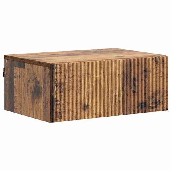vidaXL Seinale kinnitatav &ouml;&ouml;tis Vana puit 49 x 34,5 x 20 cm Tehispuit