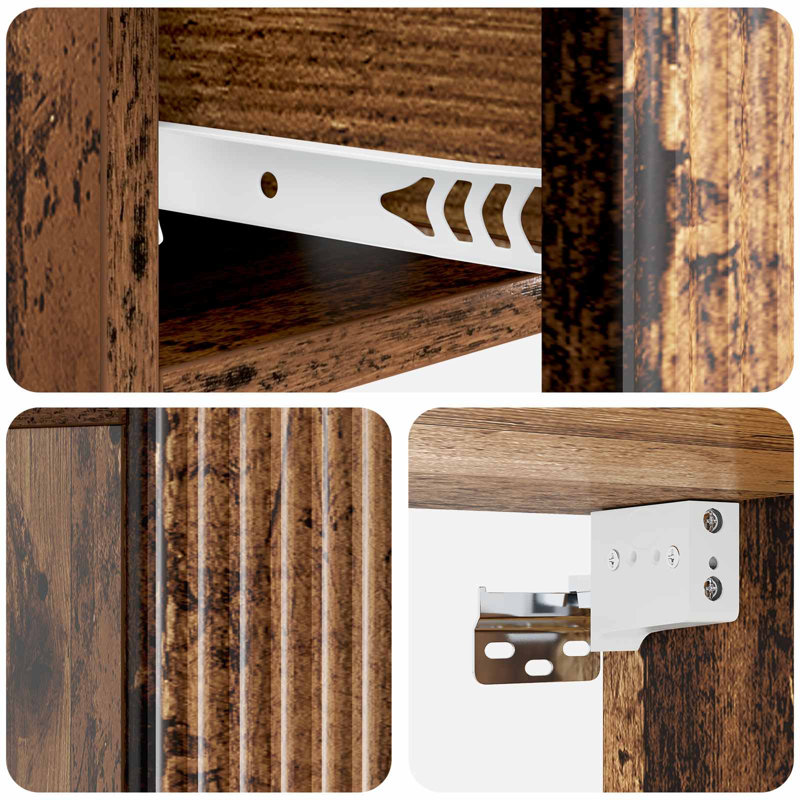 Stenski nočni omarici 2 pcs Star les 49 x 34,5 x 20 cm - slika 8