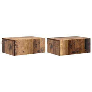 Stenski nočni omarici 2 pcs Star les 49 x 34,5 x 20 cm