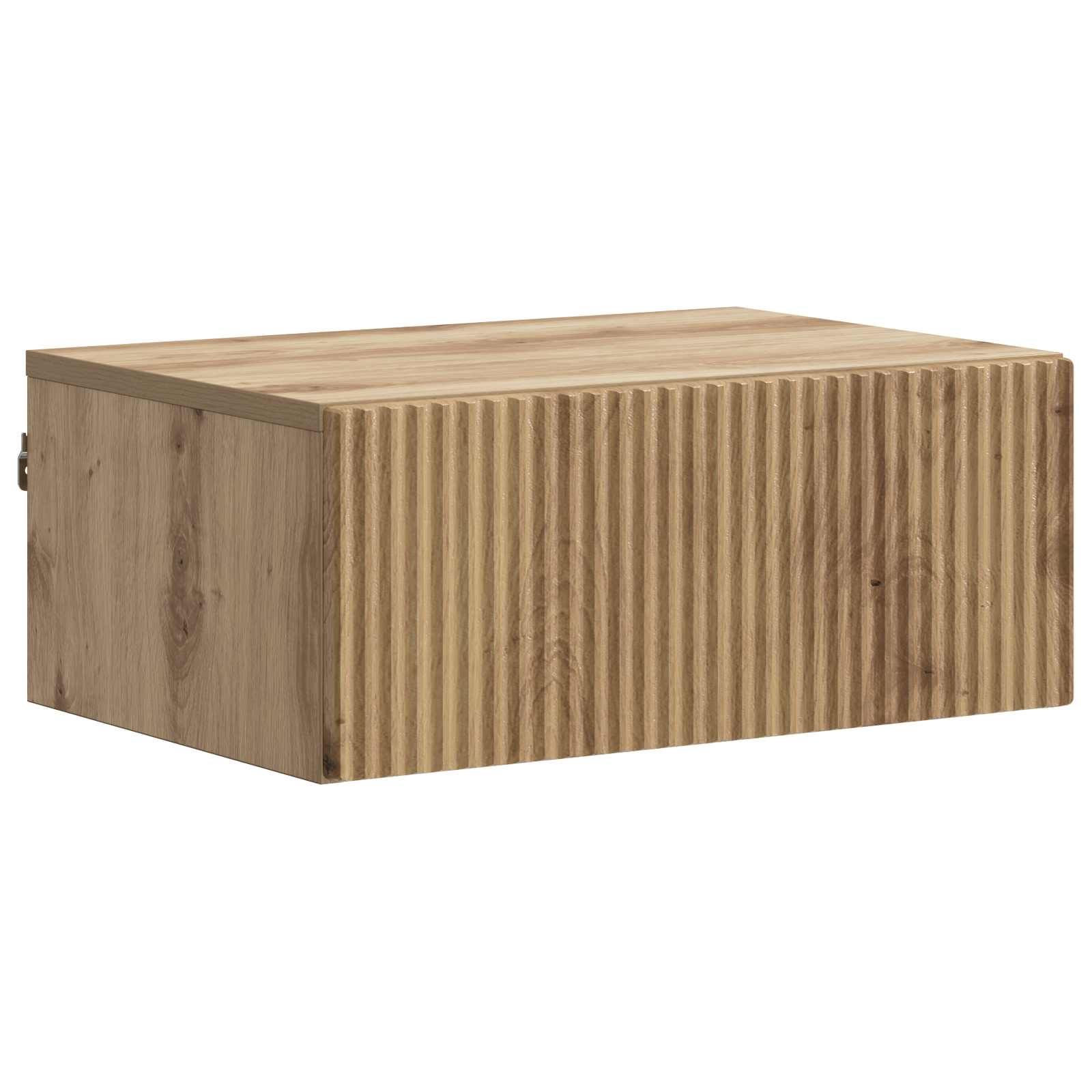 vidaXL Dulap de noapte suspendat Stejar Artizanal 49 x 34,5 x 20 cm