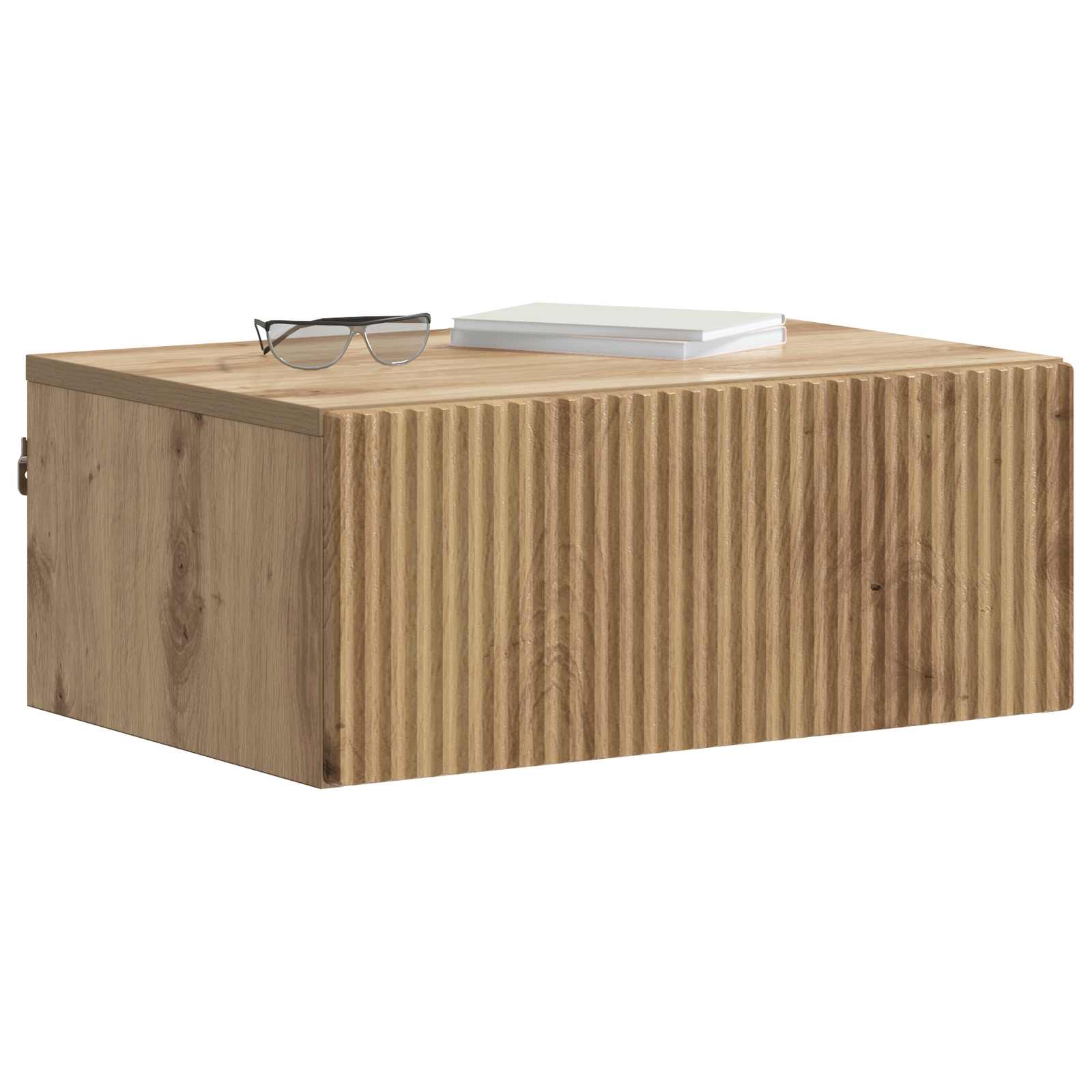 Seinälle Kiinnitettävä Yöpöytä 2 pcs Artisaanitammi