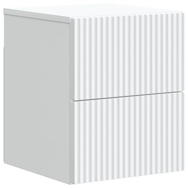 vidaXL Seinale kinnitatav &ouml;&ouml;tis Valge 33 x 34,5 x 40 cm Tehispuit