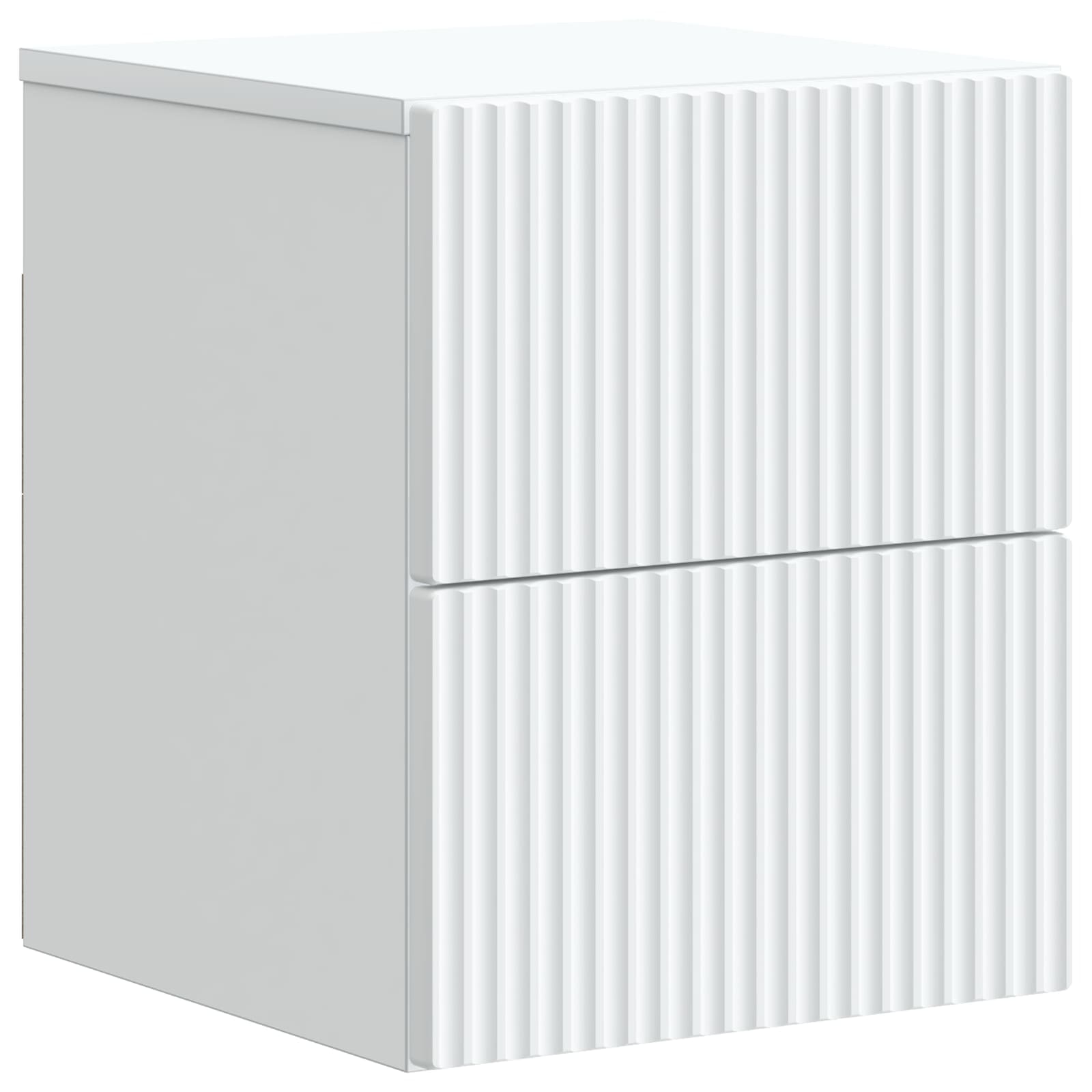 vidaXL Dulap de noapte suspendat Alb 33 x 34,5 x 40 cm Lemn prelucrat