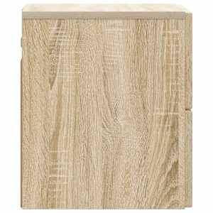 Nástěnný noční stolek 2 pcs Dub sonoma 33 x 34,5 x 40 cm - obrázek 8
