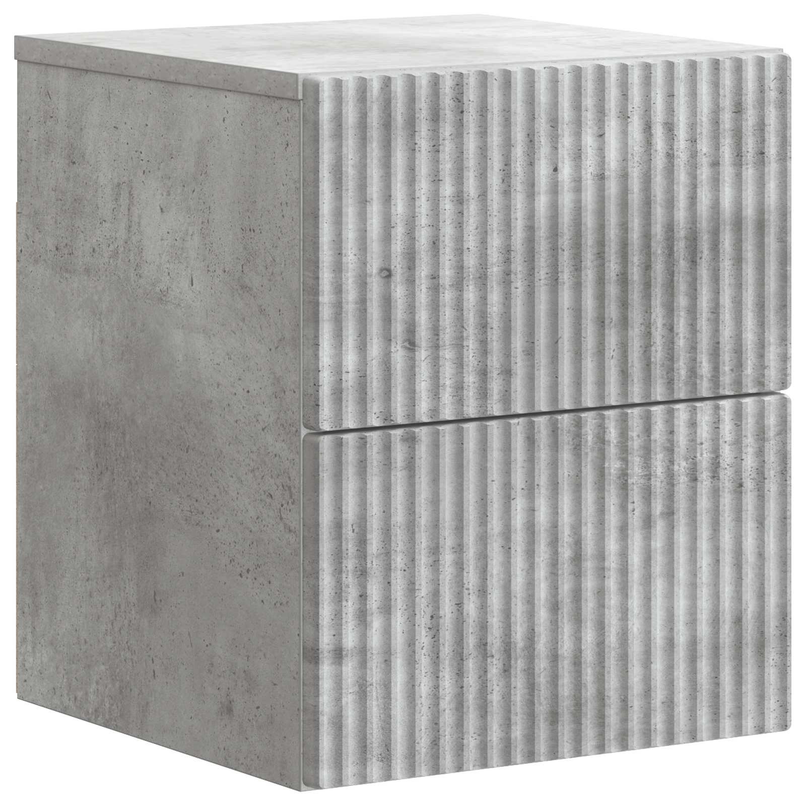vidaXL Dulap de noapte suspendat cu sertar Gri Beton 33 x 34,5 x 40 cm