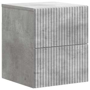 Nástěnný noční stolek 2 pcs Betonově šedá 33 x 34,5 x 40 cm - obrázek 5