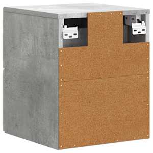 Nástěnný noční stolek 2 pcs Betonově šedá 33 x 34,5 x 40 cm - obrázek 9