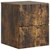vidaXL Seinale kinnitatav &ouml;&ouml;tis Suitsutatud tamm 33 x 34,5 x 40 cm