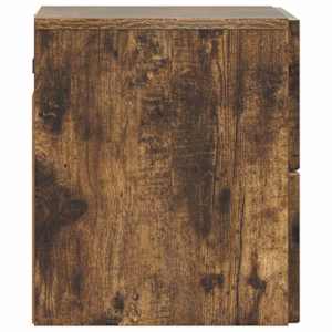 Nástěnný noční stolek 2 pcs Kouřový dub 33 x 34,5 x 40 cm - obrázek 8