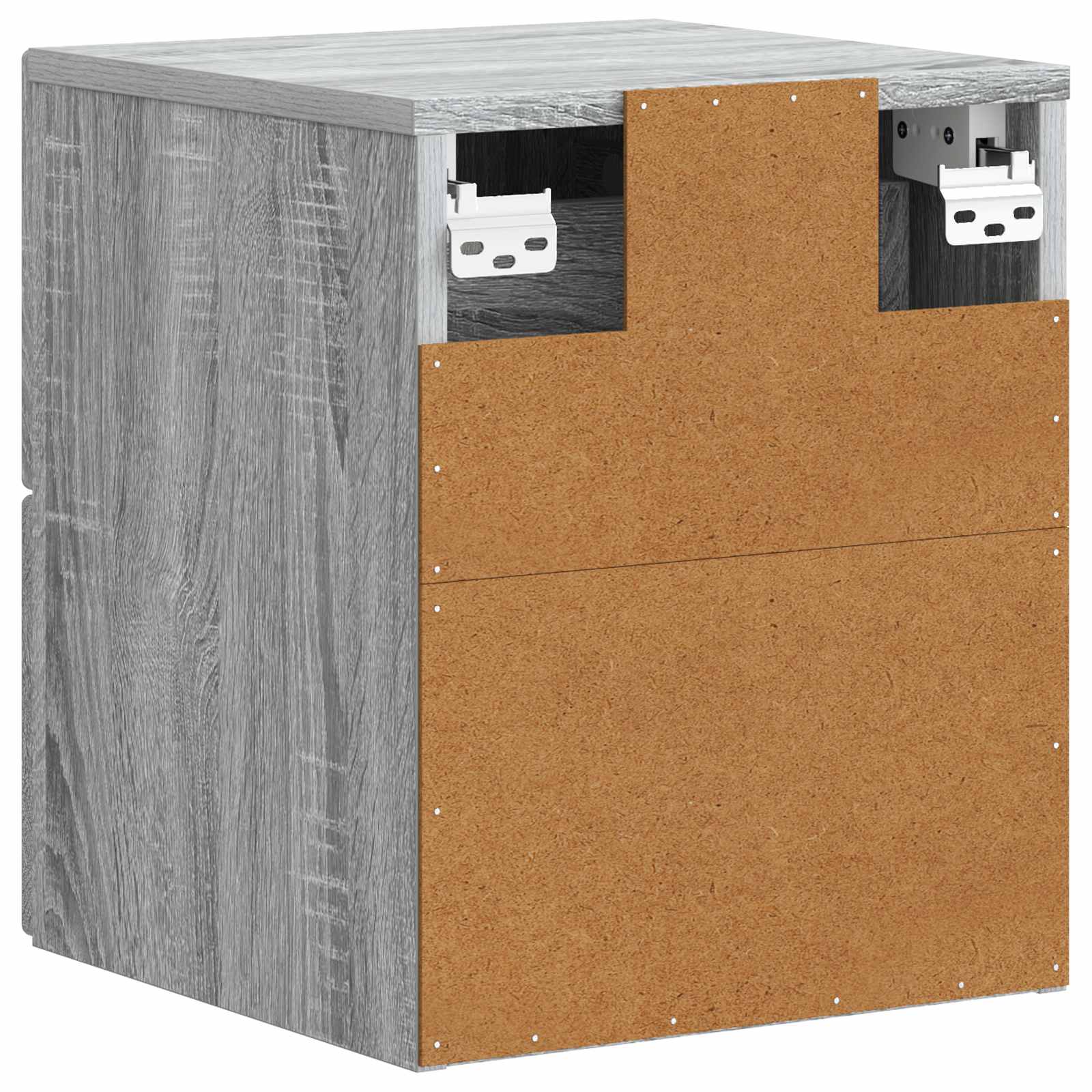 Stenski nočni omarici 2 pcs Siva Sonoma 33 x 34,5 x 40 cm - slika 7