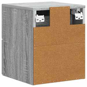 Nástěnný noční stolek 2 pcs Šedá sonoma 33 x 34,5 x 40 cm - obrázek 9