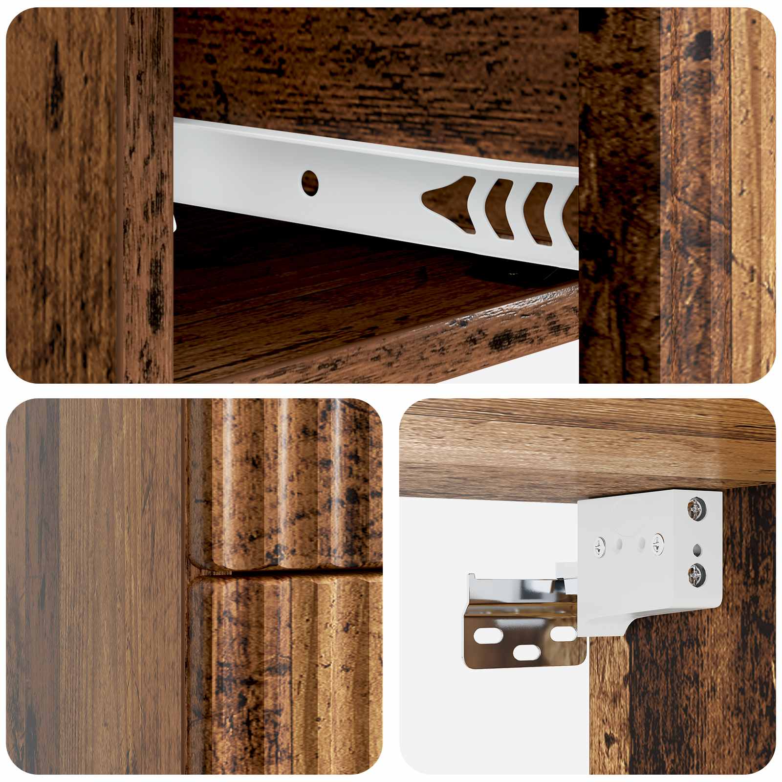 Stenski nočni omarici 2 pcs Star les 33 x 34,5 x 40 cm - slika 8