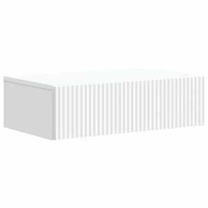 Stenska stranska miza Bela 59 x 34,5 x 17 cm Inženirski les