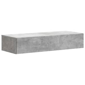 Stenska stranska miza Betonsko siva 87,5 x 34,5 x 17 cm