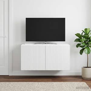 Nástěnná TV skříň Bílá 59,5 x 41 x 30 cm Kompozitní dřevo - obrázek 1