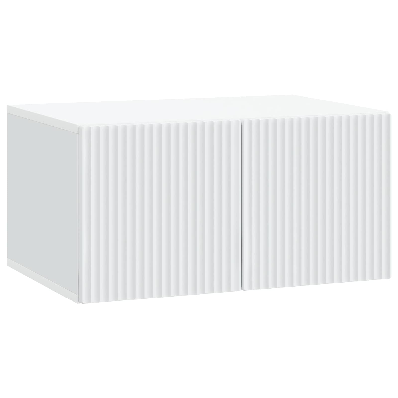 vidaXL Oglindă TV montată pe perete Pe perete Alb 59,5 x 41 x 30 cm