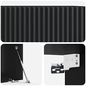 Nástěnná TV skříň Černá 59,5 x 41 x 30 cm Kompozitní dřevo - obrázek 9