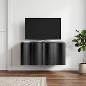 Nástěnná TV skříň Černá 59,5 x 41 x 30 cm Kompozitní dřevo - obrázek 4