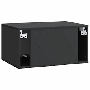 Nástěnná TV skříň Černá 59,5 x 41 x 30 cm Kompozitní dřevo - obrázek 8