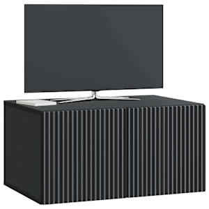 Nástěnná TV skříň Černá 59,5 x 41 x 30 cm Kompozitní dřevo - obrázek 3