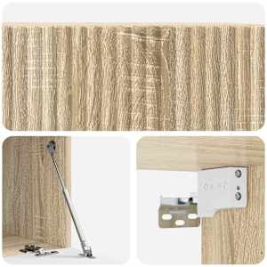 Nástěnná TV skříň Dub sonoma 59,5 x 41 x 30 cm Kompozitní dřevo - obrázek 9