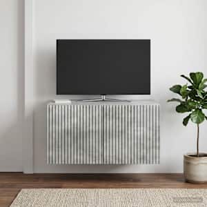 Nástěnná TV skříň Nástěnný Betonově šedá 59,5 x 41 x 30 cm - obrázek 4