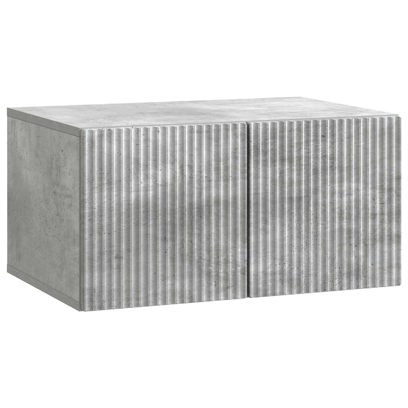 vidaXL Oglindă TV montată pe perete Gri Beton 59,5 x 41 x 30 cm