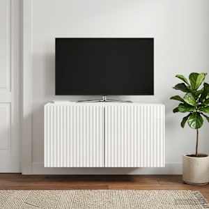Nástěnná TV skříň Bílá s vysokým leskem 59,5 x 41 x 30 cm - obrázek 1