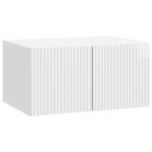 Nástěnná TV skříň Bílá s vysokým leskem 59,5 x 41 x 30 cm - obrázek 2