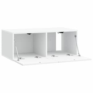 Nástěnná TV skříň Bílá 78,5 x 41 x 30 cm Kompozitní dřevo - obrázek 5