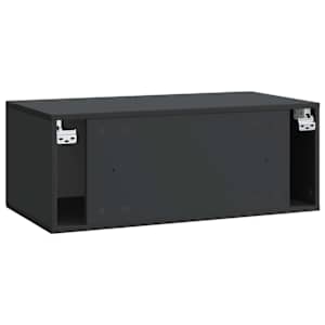 Nástěnná TV skříň Černá 78,5 x 41 x 30 cm Kompozitní dřevo - obrázek 8