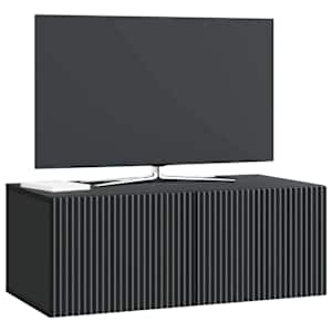 Nástěnná TV skříň Černá 78,5 x 41 x 30 cm Kompozitní dřevo - obrázek 3