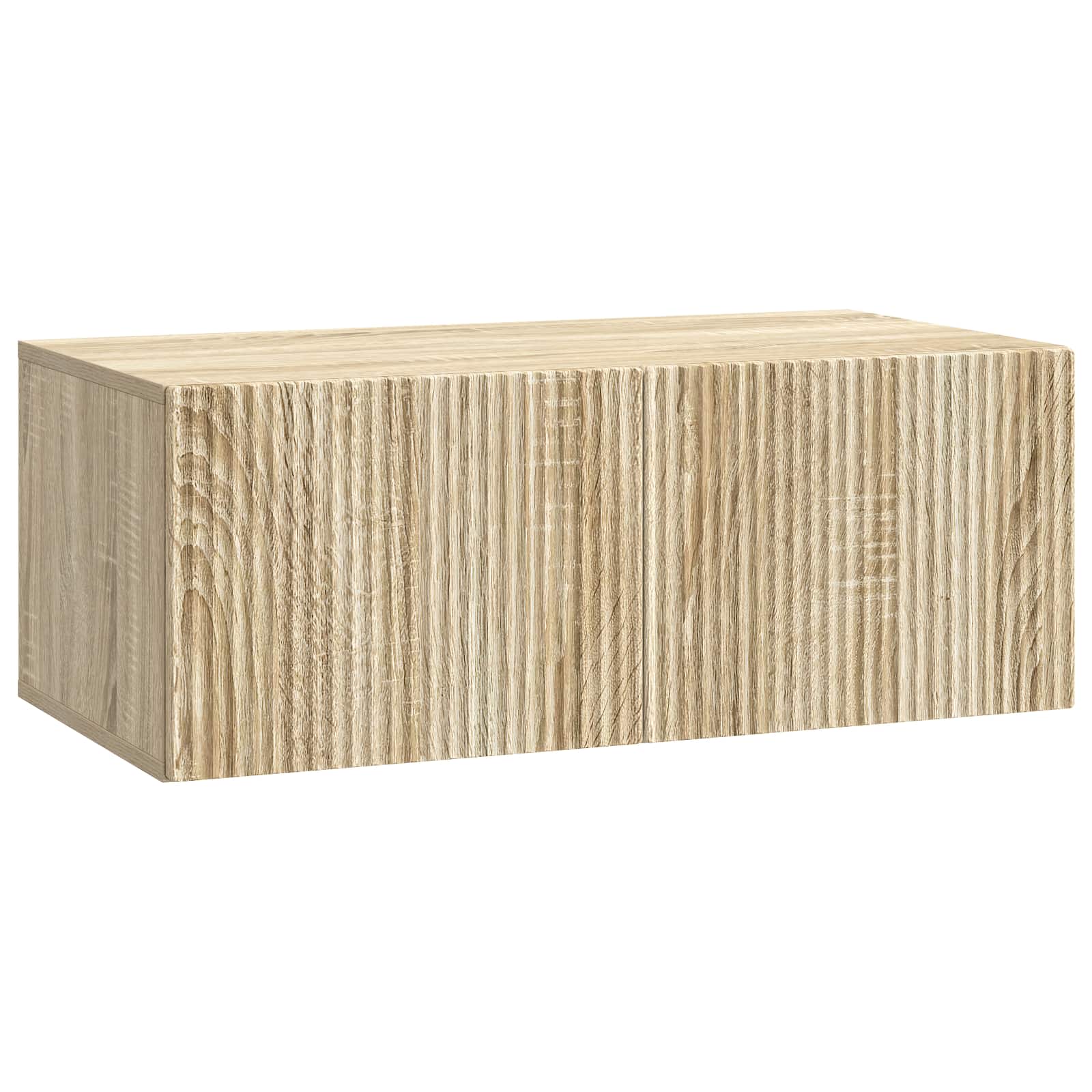 vidaXL Oglindă TV montată pe perete Stejar Sonoma 78,5 x 41 x 30 cm