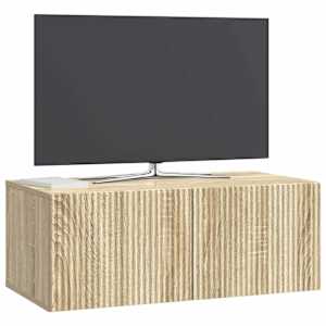 Nástěnná TV skříň Dub sonoma 78,5 x 41 x 30 cm Kompozitní dřevo - obrázek 3