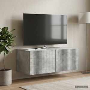 Nástěnná TV skříň Nástěnný Betonově šedá 78,5 x 41 x 30 cm - obrázek 4
