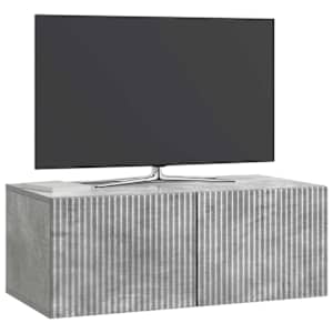 Nástěnná TV skříň Nástěnný Betonově šedá 78,5 x 41 x 30 cm - obrázek 3