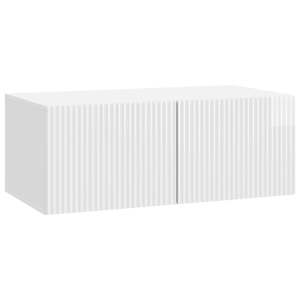 Nástěnná TV skříň Bílá s vysokým leskem 78,5 x 41 x 30 cm - obrázek 2
