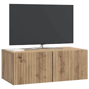 Nástěnná TV skříň 78,5 x 41 x 30 cm Dub artisan - obrázek 3