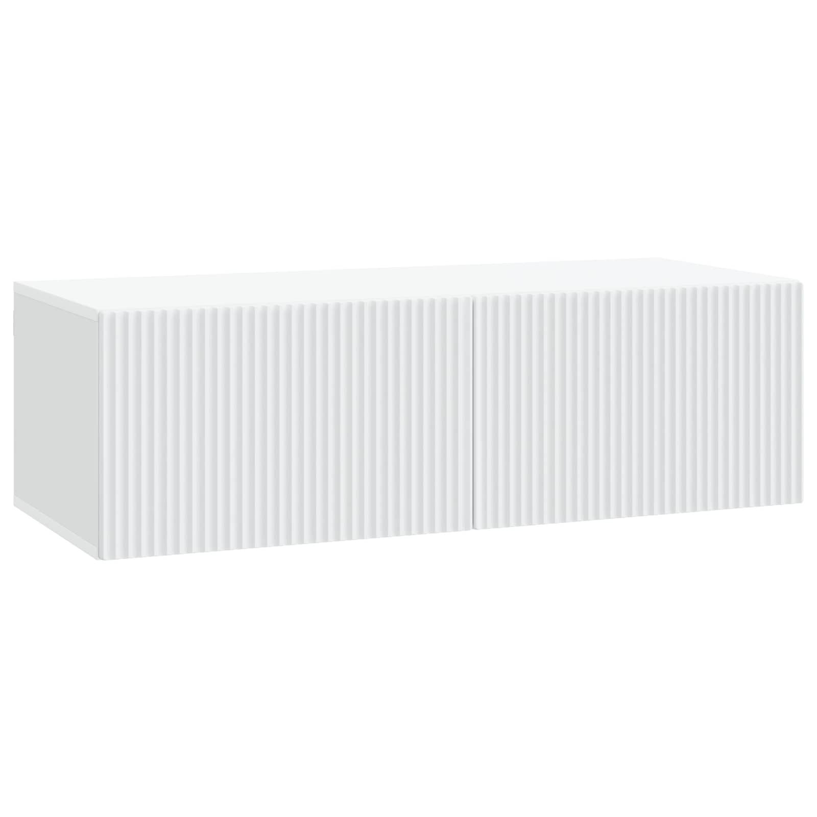 vidaXL Oglindă TV montată pe perete Alb 98 x 41 x 30 cm Lemn prelucrat