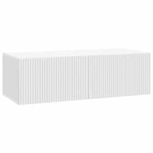 Nástěnná TV skříň Bílá 98 x 41 x 30 cm Kompozitní dřevo - obrázek 1