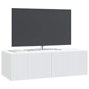 Nástěnná TV skříň Bílá 98 x 41 x 30 cm Kompozitní dřevo - obrázek 2