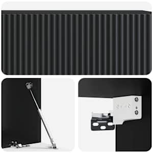 Nástěnná TV skříň Černá 98 x 41 x 30 cm Kompozitní dřevo - obrázek 7