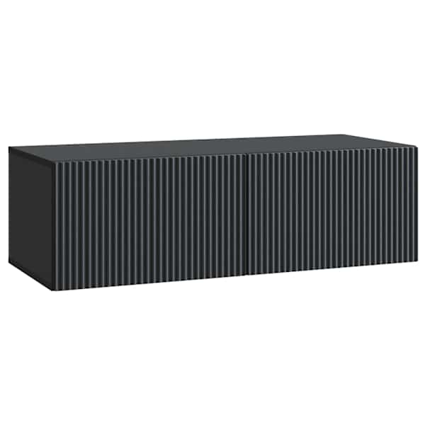 vidaXL Rippuv TV kapp 98 x 41 x 30 cm Must Tehispuit