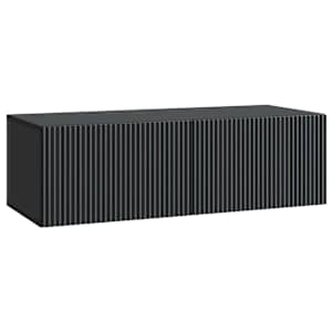 Nástěnná TV skříň Černá 98 x 41 x 30 cm Kompozitní dřevo - obrázek 1