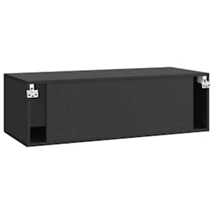 Nástěnná TV skříň Černá 98 x 41 x 30 cm Kompozitní dřevo - obrázek 6