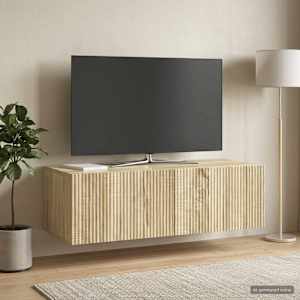Nástěnná TV skříň Dub sonoma 98 x 41 x 30 cm Kompozitní dřevo - obrázek 4